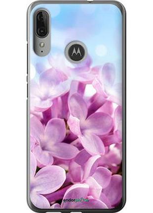 Чехол на motorola moto e6 plus сирень "527u-1780-2448"