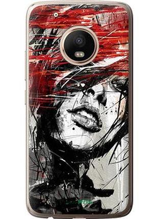 Чохол на motorola moto g5 plus обличчя дівчини "1162u-1038-2448"
