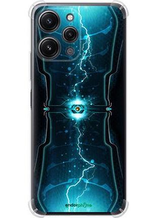 Чехол на xiaomi redmi 12 молнии в цилиндре "120sp-3114-2448"