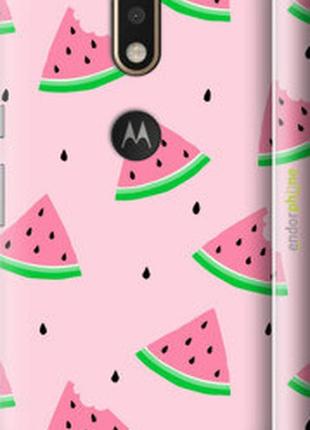 Чохол на motorola moto g4 plus рожевий кавун "4314m-953-2448"