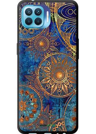 Чехол на oppo a93 золотой узор "678b-2185-2448"