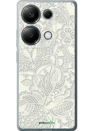 Чехол на xiaomi poco m6 pro белое кружево "4383u-3452-2448"