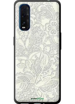 Чехол на oppo find x2 белое кружево "4383b-1891-2448"
