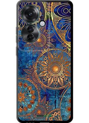 Чехол на oppo reno11 f золотой узор "678b-3671-2448"