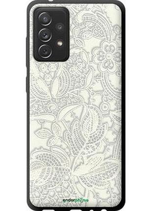 Чехол на samsung galaxy a72 a725f белое кружево "4383b-2247-2448"