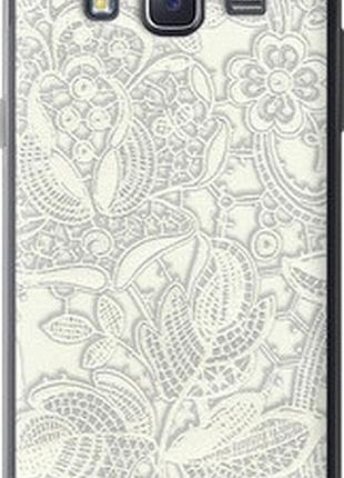 Чехол на samsung galaxy j5 (2015) j500h белое кружево "4383t-100-2448"