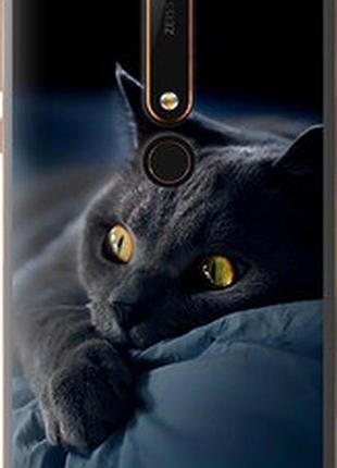 Чохол на nokia 6 2018 димчастий кіт "825u-1386-2448"