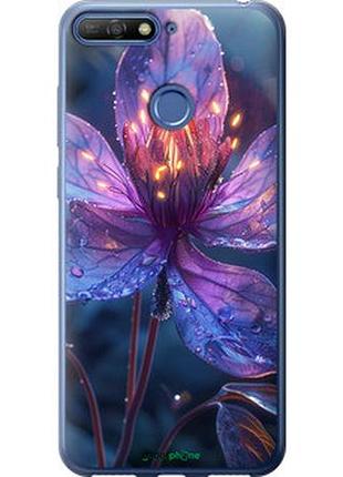Чехол на huawei y6 prime 2018 магический цветок "6038u-1441-2448"