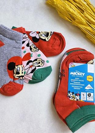 Носки детские короткие набор 3 шт lupilu 31-34 disney для девочек