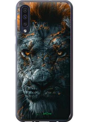Чехол на samsung galaxy a50 2019 a505f пламенный лев "6153u-1668-2448"