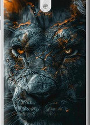 Чехол на nokia 3 пламенный лев "6153u-818-2448"