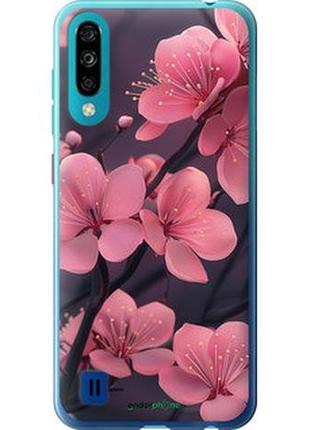 Чохол на zte blade a7 2020 пурпурова сакура "6075u-2108-2448"