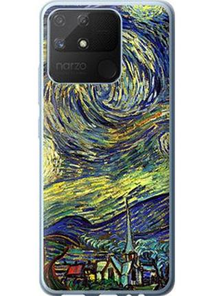 Чехол на realme narzo 50a винсент ван гог. звёздная ночь "163t-2514-2448"
