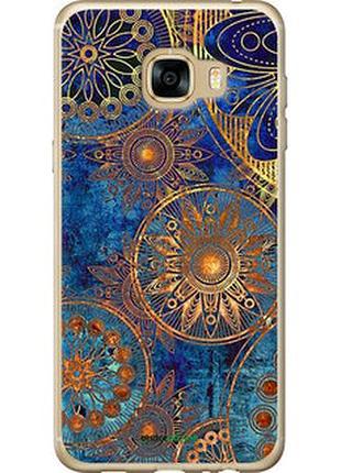 Чехол на samsung galaxy c5 c5000 золотой узор "678t-301-2448"
