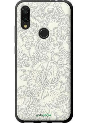 Чехол на xiaomi redmi 7 белое кружево "4383b-1669-2448"