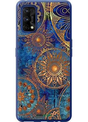 Чехол на realme 7 pro золотой узор "678u-2082-2448"