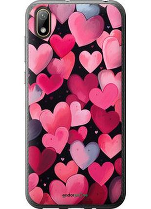 Чехол на huawei y5 2019 сердечки 4 "5662t-1695-2448"