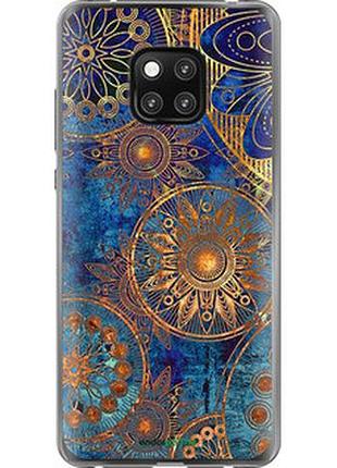 Чехол на huawei mate 20 pro золотой узор "678t-1567-2448"