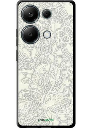 Чохол на xiaomi redmi note 13 pro 4g біле мереживо "4383b-3653-2448"