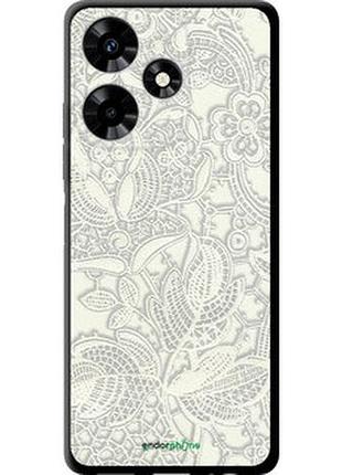 Чехол на infinix hot 30 белое кружево "4383b-3046-2448"