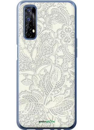 Чохол на realme 7 біле мереживо "4383t-2081-2448"