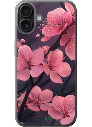 Чохол на iphone 16 plus пурпурова сакура "6075u-3714-2448"