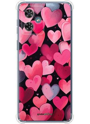 Чехол на motorola moto g54 сердечки 4 "5662sp-3339-2448"