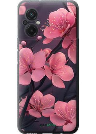 Чехол на xiaomi poco m5 пурпурная сакура "6075u-2767-2448"