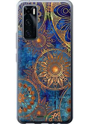 Чехол на vivo v20 se золотой узор "678u-2128-2448"
