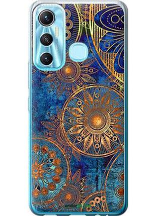 Чехол на infinix hot 11 золотой узор "678u-2762-2448"