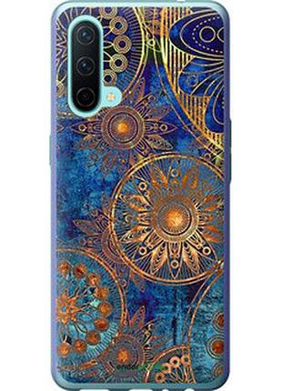 Чехол на oneplus nord ce золотой узор "678u-2382-2448"