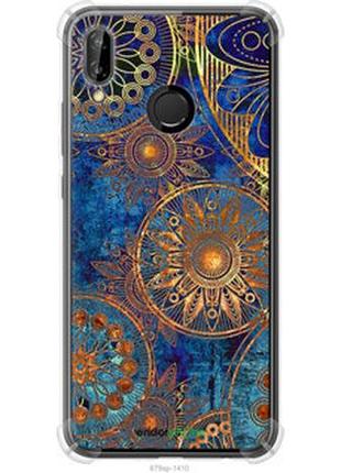 Чехол на huawei p20 lite золотой узор "678sp-1410-2448"