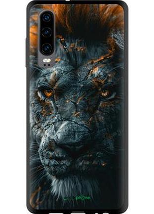 Чехол на huawei p30 пламенный лев "6153b-1622-2448"