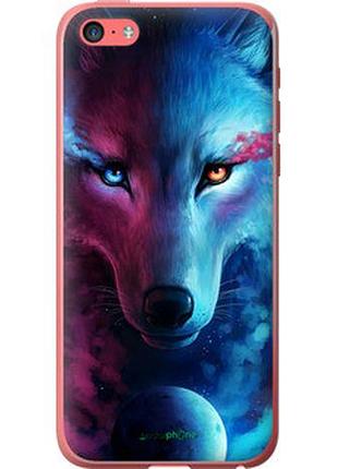 Чехол на iphone 5c арт-волк "3999t-23-2448"