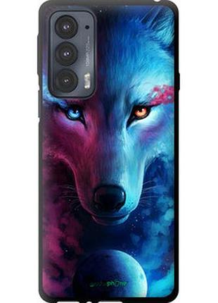Чехол на motorola edge 20 арт-волк "3999b-2497-2448"