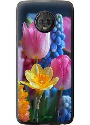 Чехол на motorola moto g6 весенние цветы "6058u-982-2448"