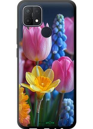 Чехол на oppo a15 весенние цветы "6058b-2119-2448"
