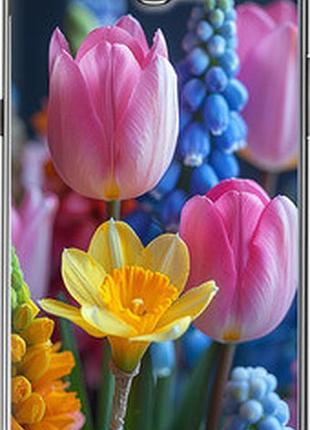 Чехол на samsung galaxy note 2 n7100 весенние цветы "6058u-17-2448"