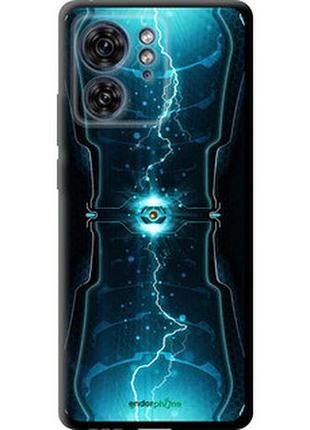Чехол на motorola edge 40 молнии в цилиндре "120b-3335-2448"