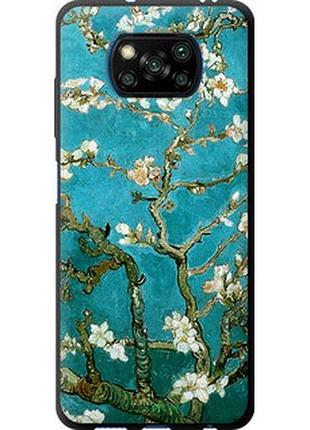 Чехол на xiaomi poco x3 винсент ван гог. сакура "841b-2073-2448"