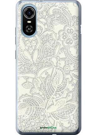 Чохол на zte blade a31 plus біле мереживо "4383u-2637-2448"