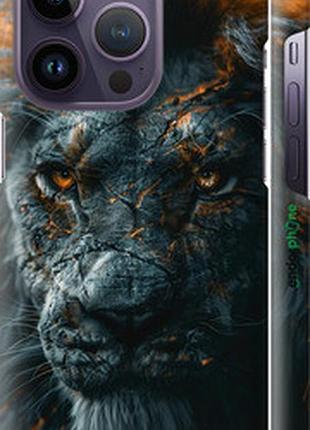 Чехол на iphone 14 pro пламенный лев "6153m-2646-2448"