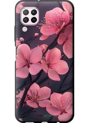 Чехол на huawei p40 lite пурпурная сакура "6075b-1887-2448"