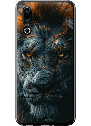 Чехол на meizu 16s пламенный лев "6153u-1701-2448"