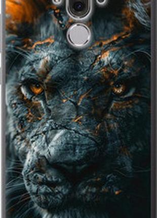 Чехол на huawei mate 9 пламенный лев "6153u-425-2448"