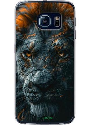 Чехол на samsung galaxy s6 edge g925f пламенный лев "6153t-83-2448"