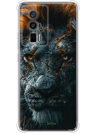 Чехол на xiaomi redmi k60 пламенный лев "6153sp-2973-2448"