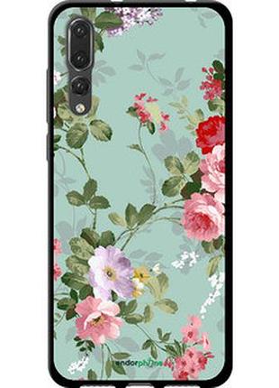 Чехол на huawei p20 pro цветочные обои 2 "862b-1470-2448"
