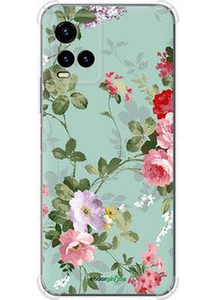 Чехол на vivo y33s цветочные обои 2 "862sp-2643-2448"