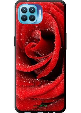 Чехол на oppo reno 4 lite красная роза "529b-2099-2448"